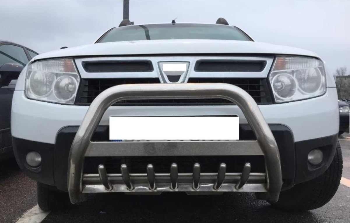 Bullbar inox dedicat DACIA Duster I 2010-2017 - protectie premium