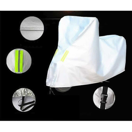 Prelata impermeabila moto / atv / scuter - marime XXL - 2.70 x 1.00 x 1.25 m - material Oxford 210D - 050225-7 Prelata impermeabila moto / atv / scuter - marime XXL - 2.70 x 1.00 x 1.25 m - material Oxford 210D - 050225-7