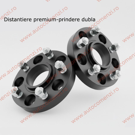 KIT 2 Distantiere VW Golf VI 2008-2012 - 2,5 cm (prindere dubla cu piulita)