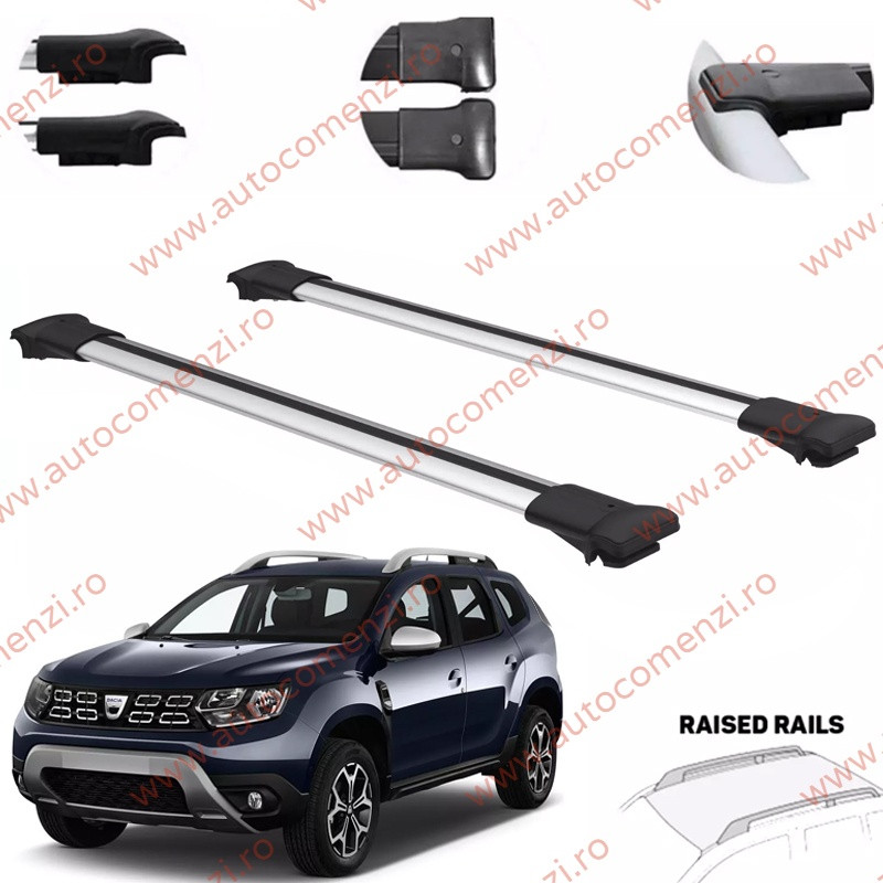 Set bare portbagaj Wingbar DACIA Duster II 2018-2023 - ALUMINIU